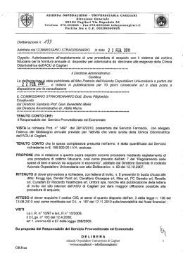 Deliberazione n. 133 del 22.02.2011