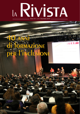 40 anni di formazione per l`inclusione