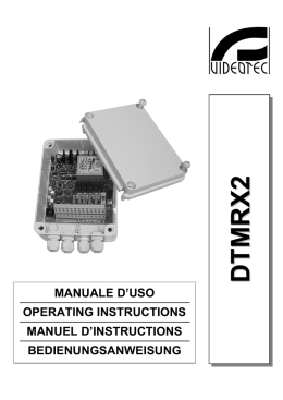 MANUALE D`USO OPERATING INSTRUCTIONS