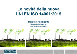 Le novit&agrave; della nuova UNI EN ISO 14001:2015 - Dr
