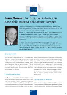 Jean Monnet: la forza unificatrice alla base della nascita
