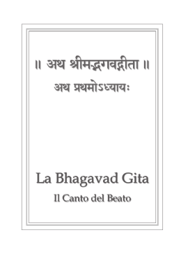 Il Canto del Beato - Conoscere la Bhagavad Gita