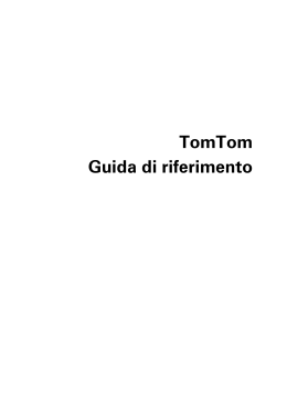 TomTom Guida di riferimento