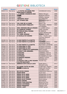 qui l`elenco dei libri disponibili
