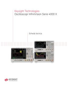 Keysight Technologies Oscilloscopi InfiniiVision Serie 4000 X