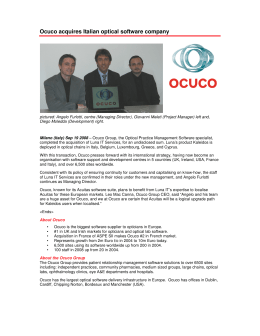 Ocuco acquires Italian optical software company