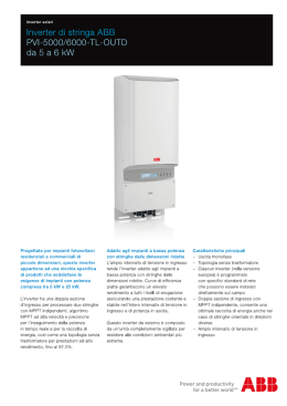 Inverter di stringa ABB - PVI-5000/6000-TL-OUTD - da 5 a 6