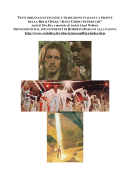 testi originali in inglese e traduzione italiana