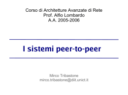 I sistemi peer-to-peer
