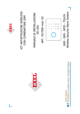 MANU ALE DI INSTALLA Z IONE KIT ANTINTRUSIONE WIRELESS