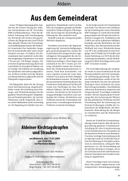 Gemeindeblatt Dezember 2006