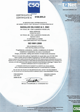Adobe Photoshop PDF - Baraldo Silvano & C. snc