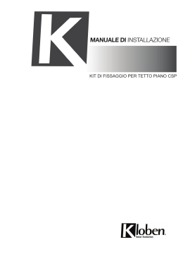 KIT DI FISSAGGIO PER TETTO PIANO CSP