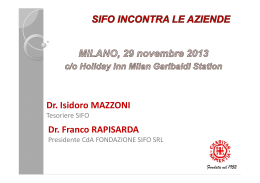 Dr. Isidoro MAZZONI Dr. Franco RAPISARDA