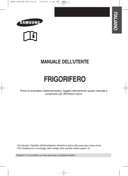 installazione del frigorifero/congelatore