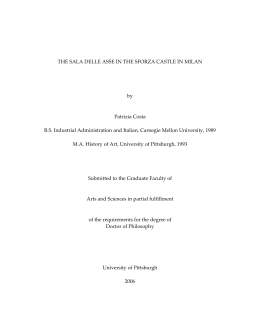 THE SALA DELLE ASSE IN THE SFORZA CASTLE IN MILAN by