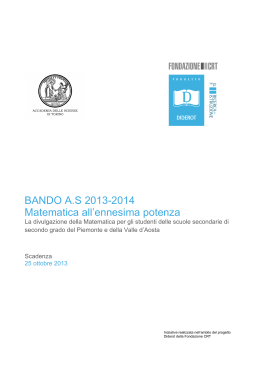 BANDO A.S 2013-2014 Matematica all`ennesima