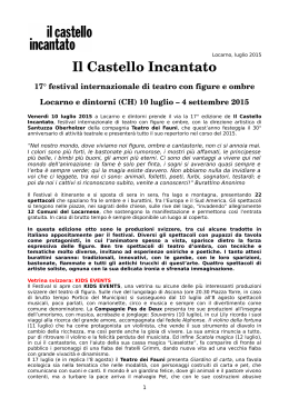 Il Castello Incantato 17&deg; festival internazionale di