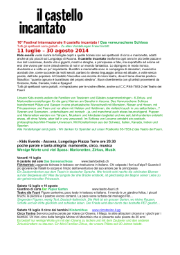 11 luglio &ndash; 30 agosto 2014