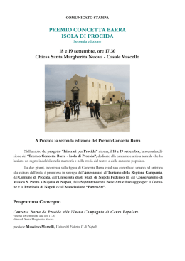 _II edizione Premio Concetta Barra Isola di Procida (18 e 19
