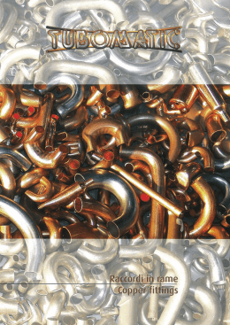scarica la brochure - raccordi in rame - copper fittings