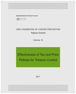 IARC HANDBOOKS OF CANCER PREVENTION