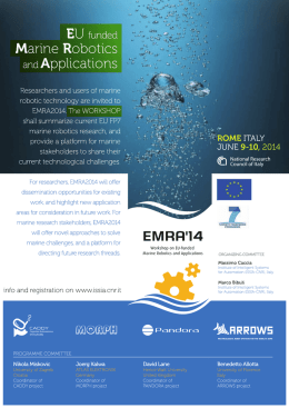 EU funded Marine Robotics