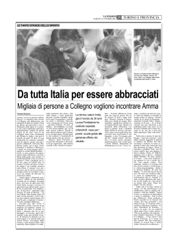 ITA 2002-10-12 La Stampa - Da Tutta Italia per essere