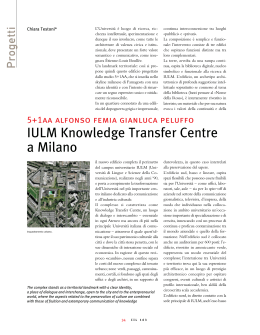 IULM Knowledge Transfer Centre a Milano