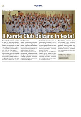 Il Karate Club Bolzano in festa!