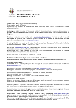 Report Finale del Progetto 2005/2006