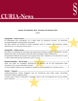Curia News 08/2015