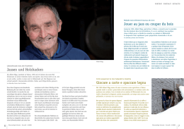Jassen und Holzhacken Jouer au jass ou couper du bois Giocare a