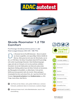 Skoda Roomster 1.2 TSI Comfort