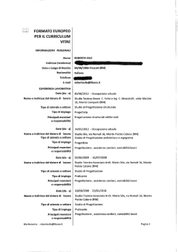 vedi cv - Comune di Monte Porzio Catone