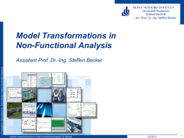 Model Transformations in Non