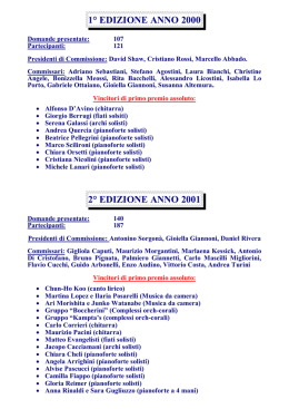 Scarica risultati edizioni precedenti
