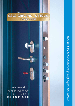 Catalogo Porte Blindate - Sala Giovanni & Figlio S.r.l.