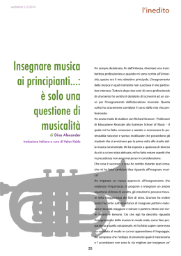 Insegnare musica ai principianti&hellip;: &egrave; solo una