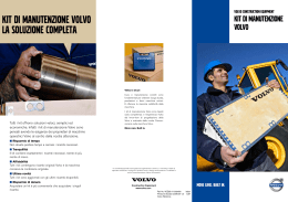 KIT DI MANUTENZIONE VOLVO - Volvo Construction Equipment