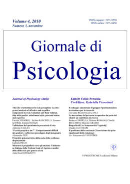 Giornale di Psicologia 4.3