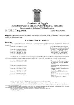 Autorizzazione spesa di € 2.862,17 quale imposta sui canoni di fitto