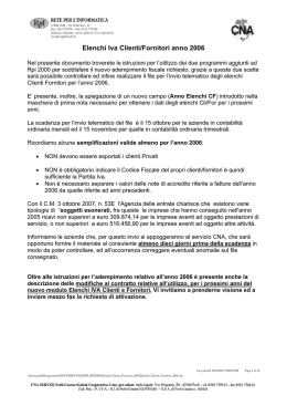 Scarica istruzioni Elenchi Clienti/Fornitori di Rpi2000