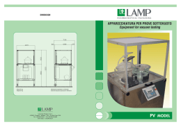 Pieghevole PV - Macchina per prove sottovuoto