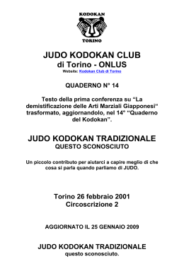 JUDO KODOKAN CLUB di Torino