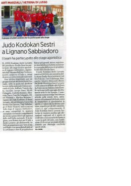 Judo Kodokan Sestri - SESTRI LEVANTE Genova