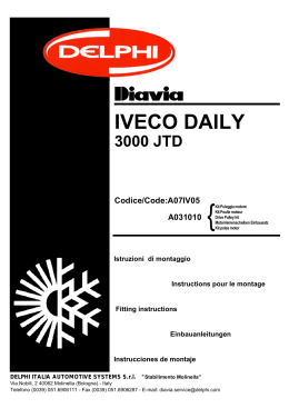 iveco daily 3000 jtd - Giordano Benicchi home page