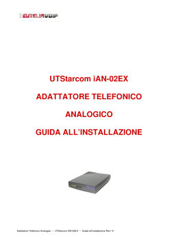 UTStarcom iAN-02EX ADATTATORE TELEFONICO ANALOGICO
