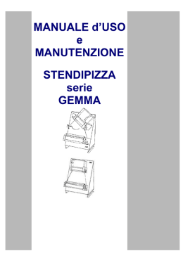 MANUALE d`USO e MANUTENZIONE - mbm