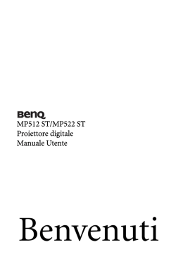 Manuale d`uso del videoproiettore Benq